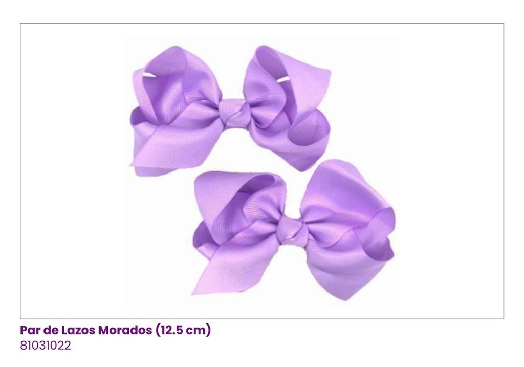 LAZOS PAR MORADO ( 12.5CM)