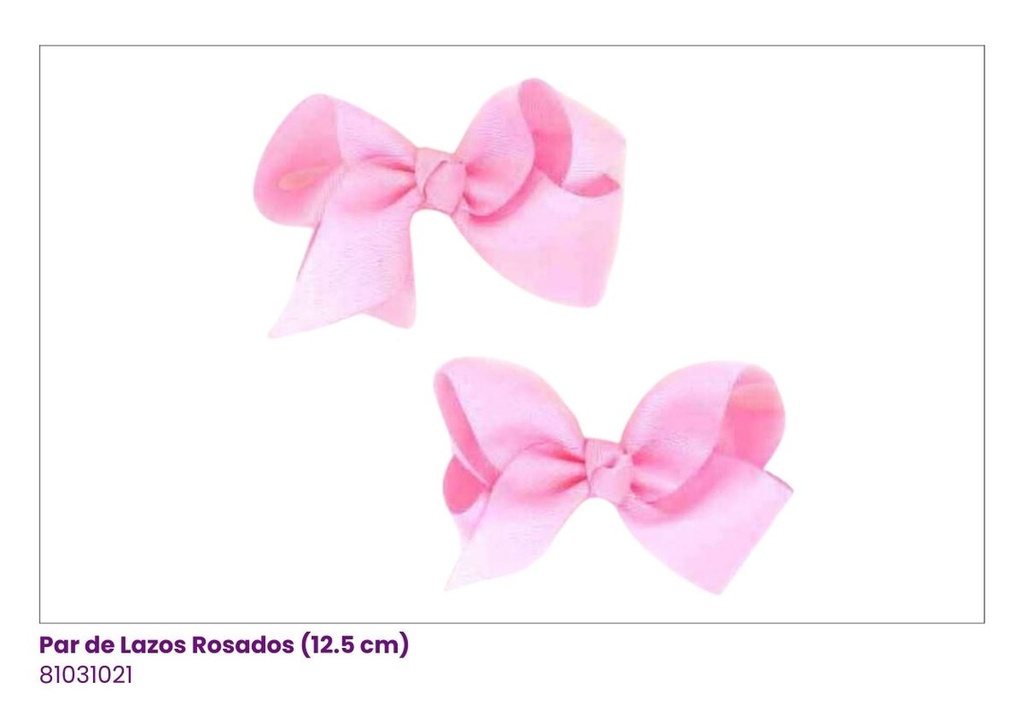 LAZOS PAR ROSADO ( 12.5CM)