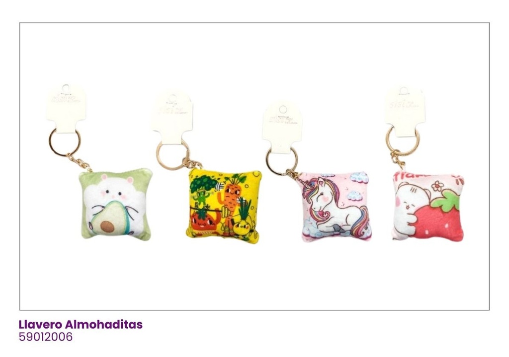 LLAVEROS ALMOHADA MUÑEQUITOS