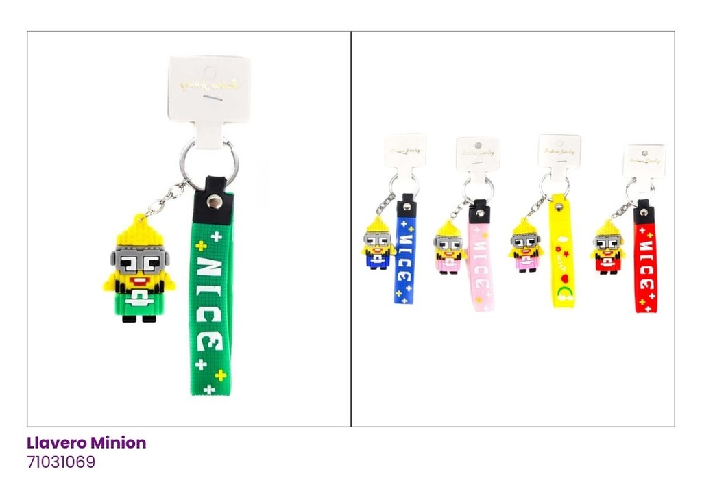 LLAVEROS SILICON MINIONS