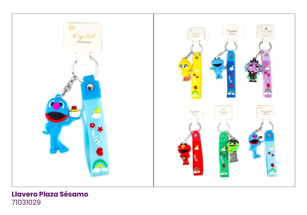 LLAVEROS SILICON PLAZA SESAMO