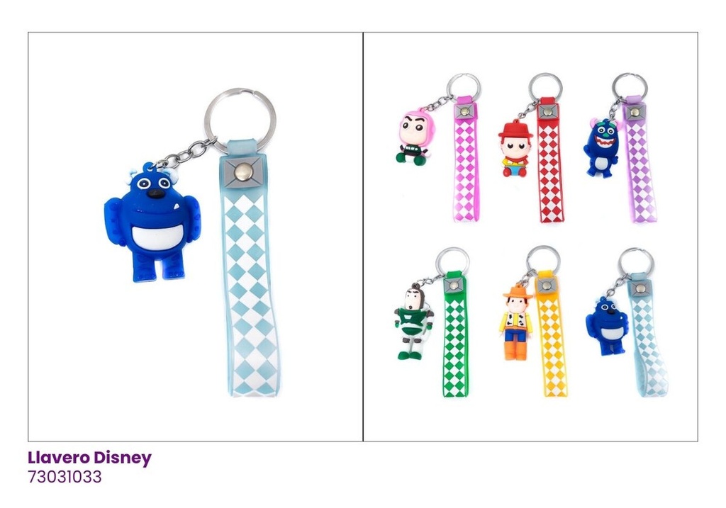 LLAVEROS SILICON TOY STORY