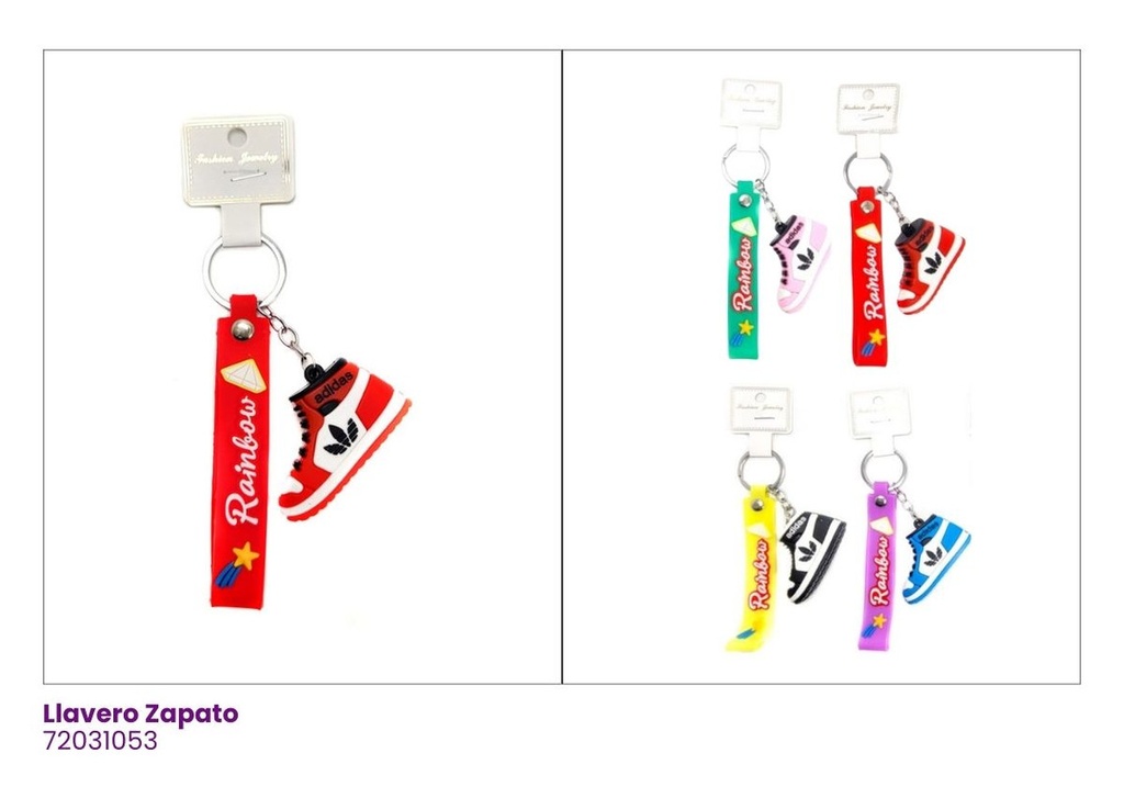 LLAVEROS SILICON ZAPATO ADIDAS