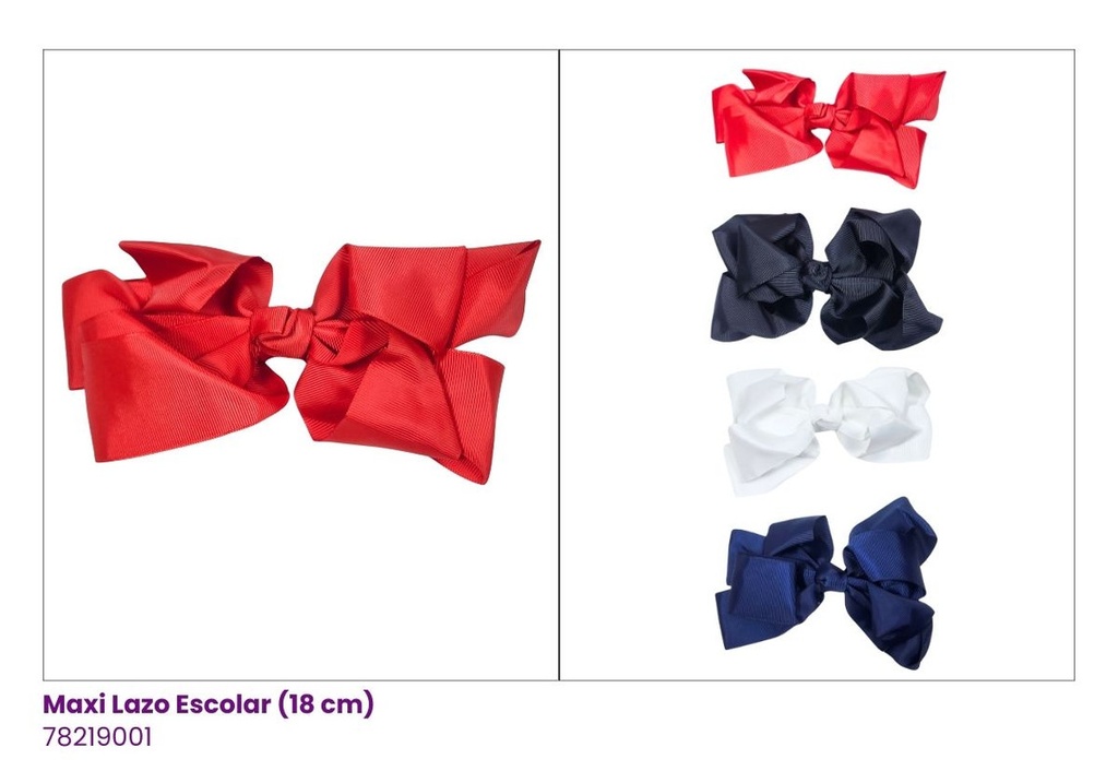MAXI LAZOS ESCOLAR (18CM)
