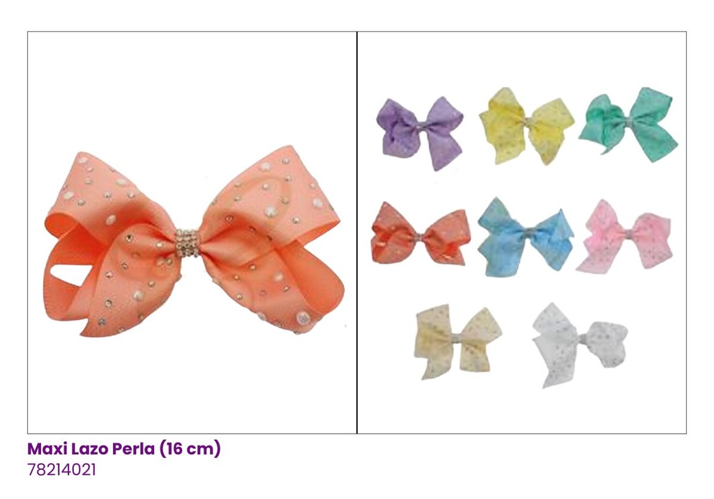 MAXI LAZOS PASTEL PIEDRAS Y PERLAS