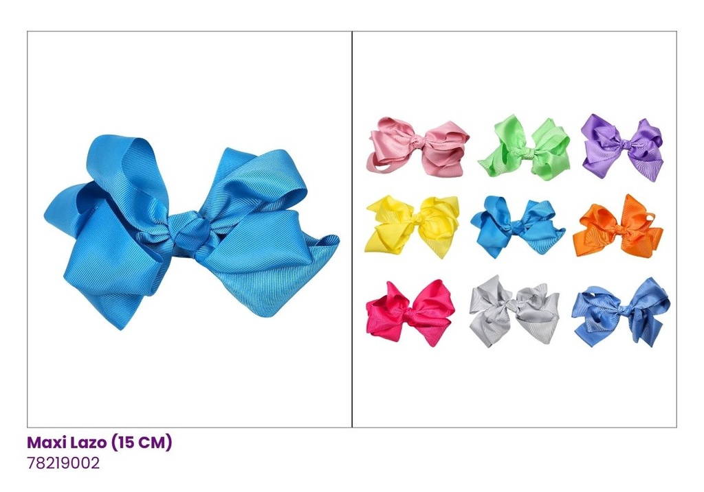 MAXI LAZOS UNICOLOR
