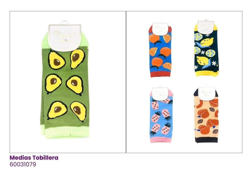 MEDIAS TOBILLERAS FRUTAS