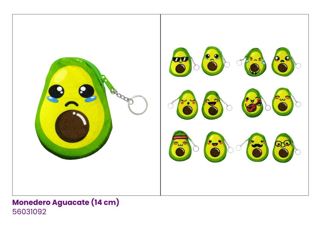 MONEDEROS AGUACATE