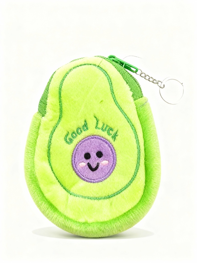 MONEDEROS AGUACATE PELUCHE
