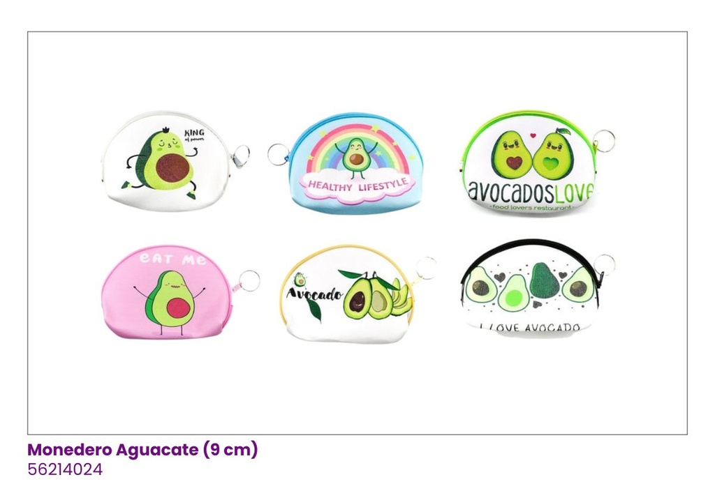 MONEDEROS CUERINA AGUACATE