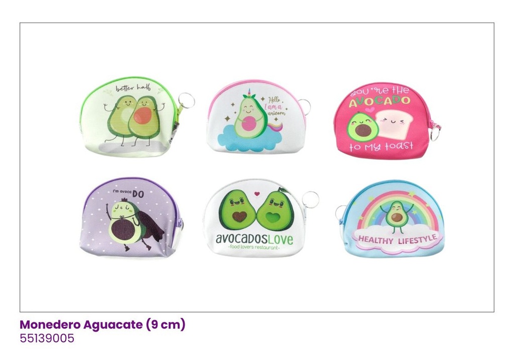 MONEDEROS CUERINA AGUACATE