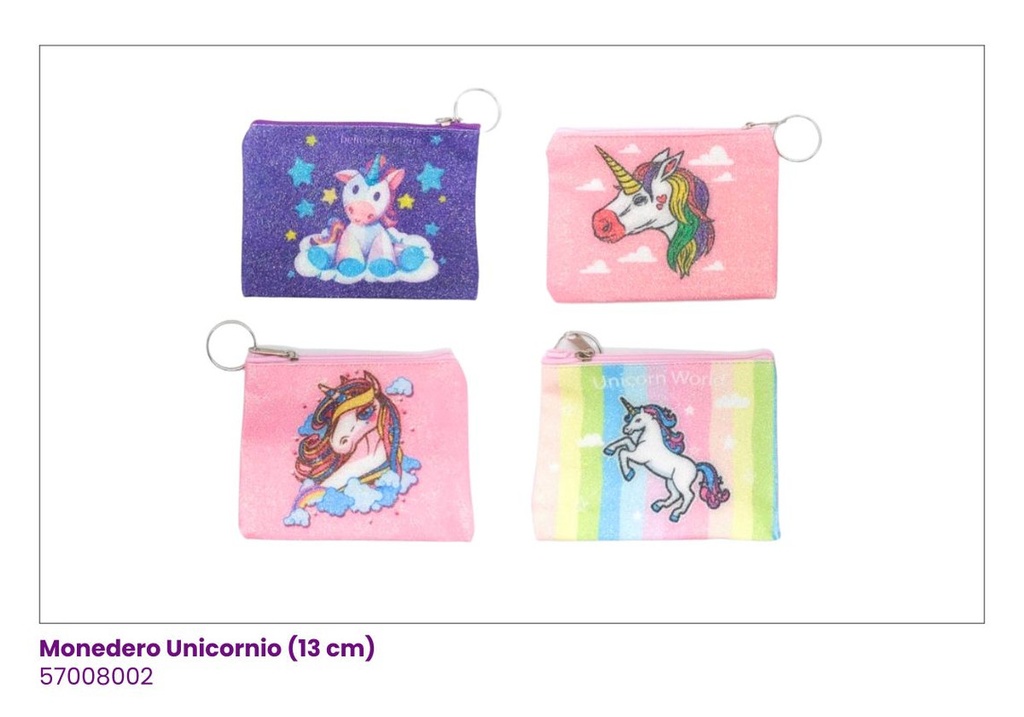 MONEDEROS CUERINA UNICORNIO