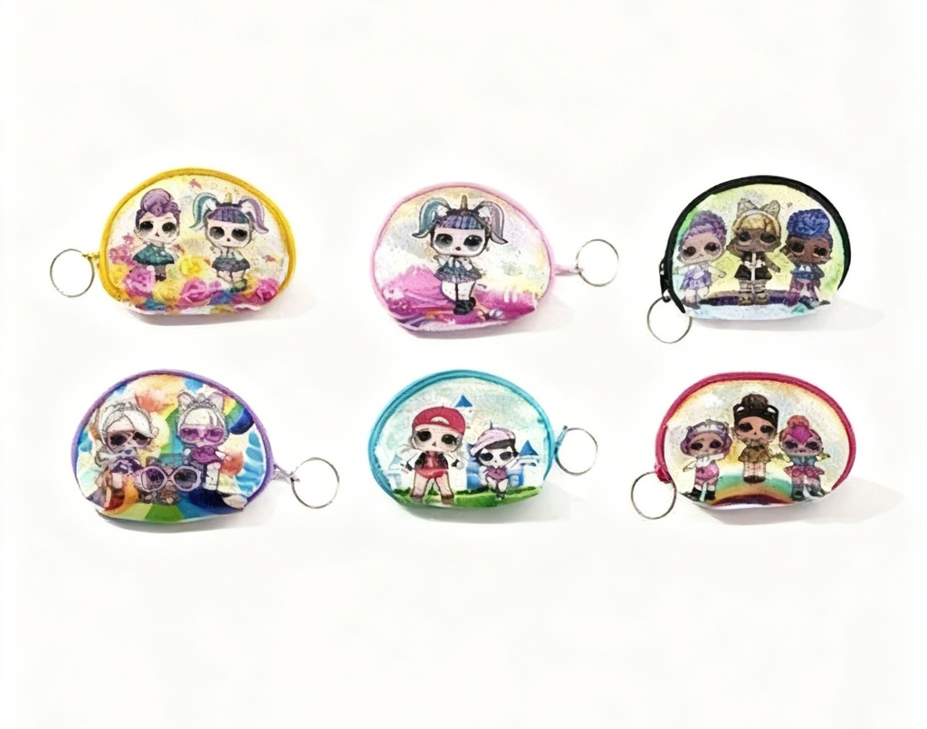 MONEDEROS METALIZADO LOL