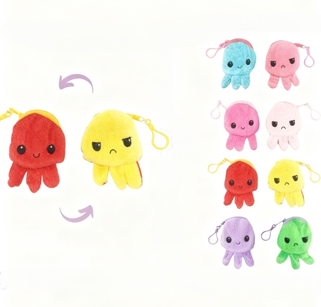 MONEDEROS PULPO REVERSIBLE