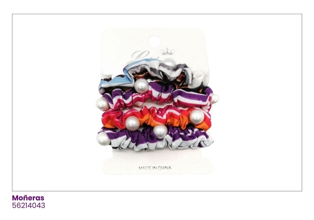MOÑERAS SCRUNCHIES PERLA