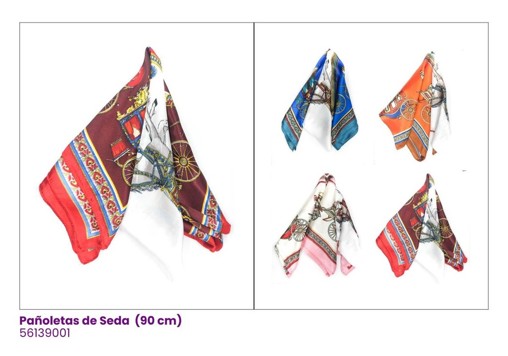 PAÑOLETAS ESTAMPADAS DE SEDA