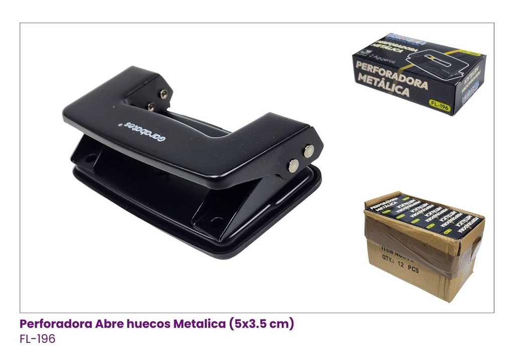 PERFORADORA METALICA ABRE HUECOS2 ORIFICIOS EN