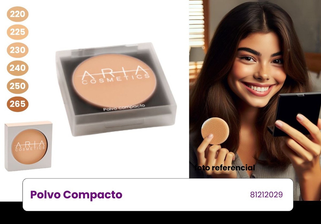 POLVO COMPACTO ARIA (12 UNI)
