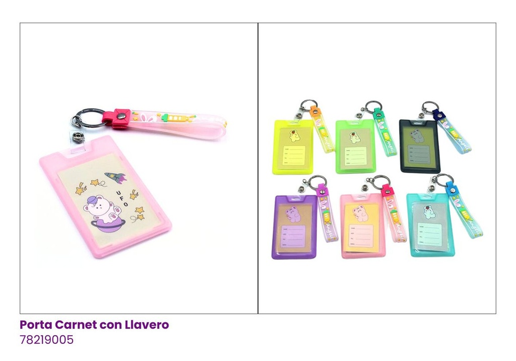 PORTA CARNET LLAVERO