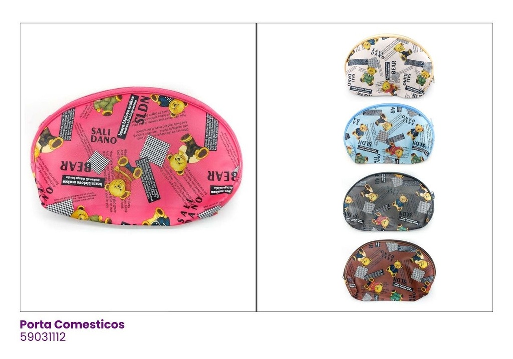 PORTA COSMETICOS CUERINA OSO