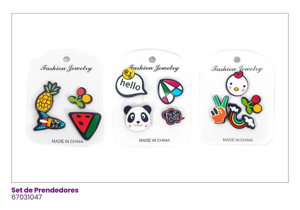 PRENDEDORES PANDA