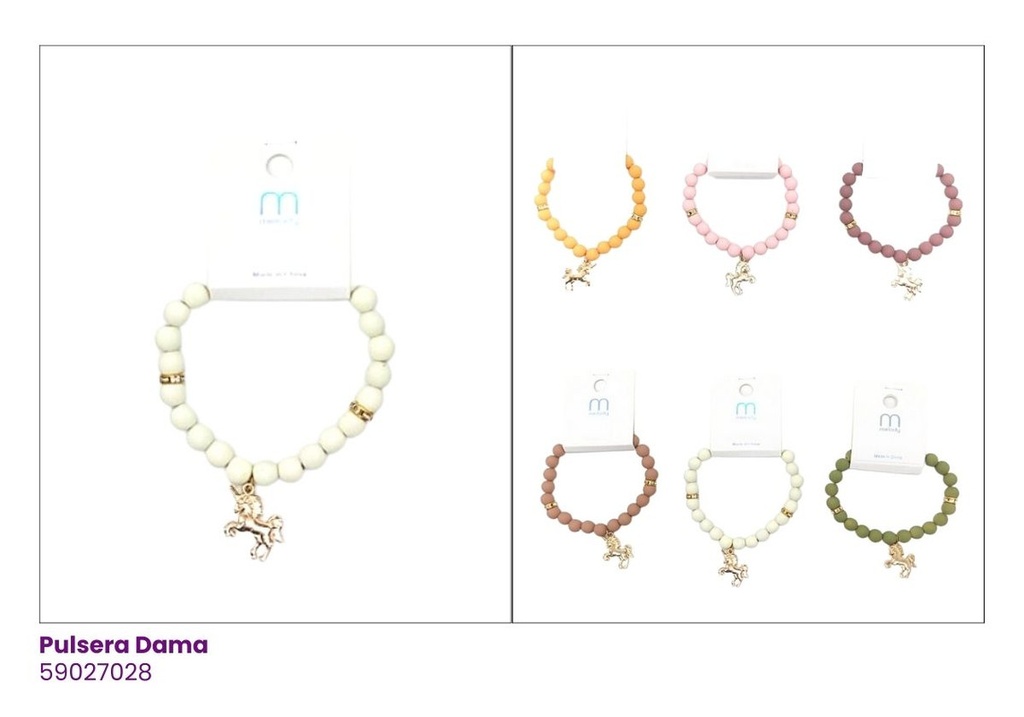 PULSERAS PARA NIÑAS PEPAS UNICORNIO