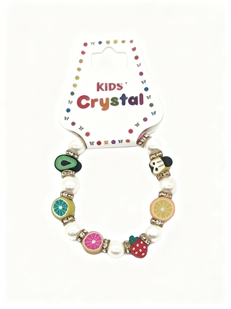 PULSERAS PARA NIÑAS PERLA FRUTAS