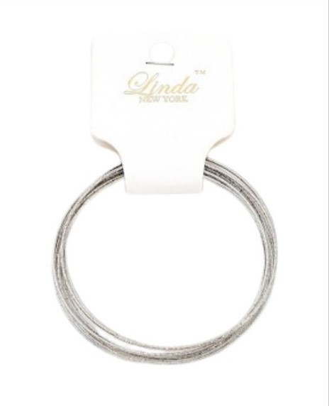 PULSERAS SEMANARIO PLATEADA SET DE 10