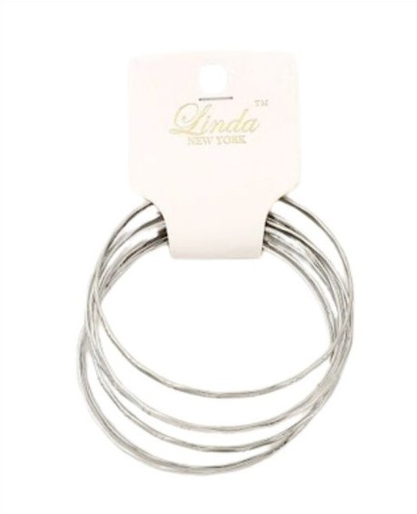 PULSERAS SEMANARIO PLATEADA SET DE 7