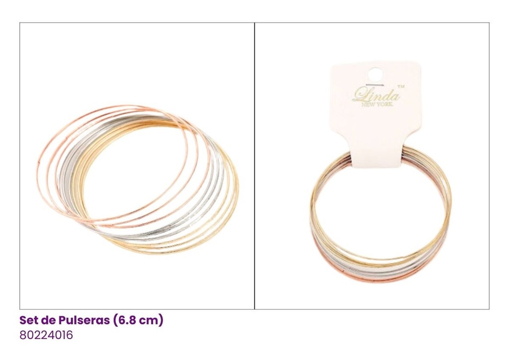 PULSERAS SEMANARIO SET DE 9