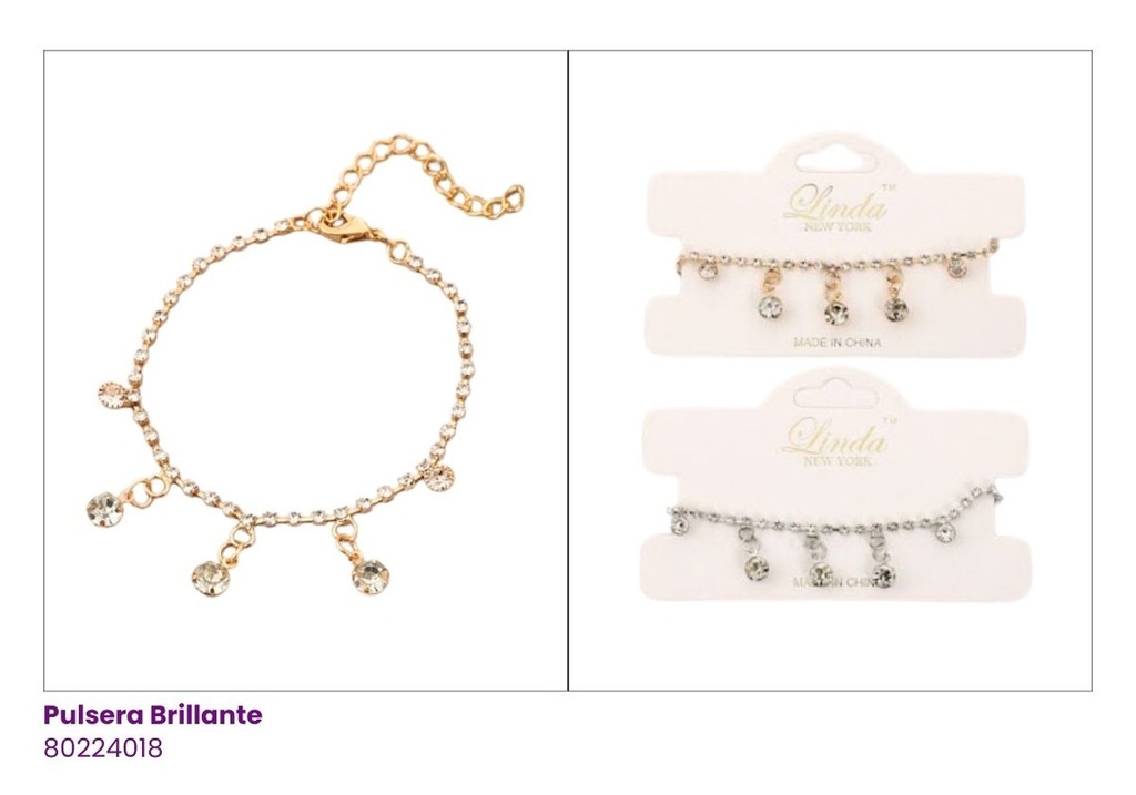 PULSERAS STRASS PIEDRAS CHARMS