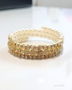 PULSERAS STRASS Y PERLAS