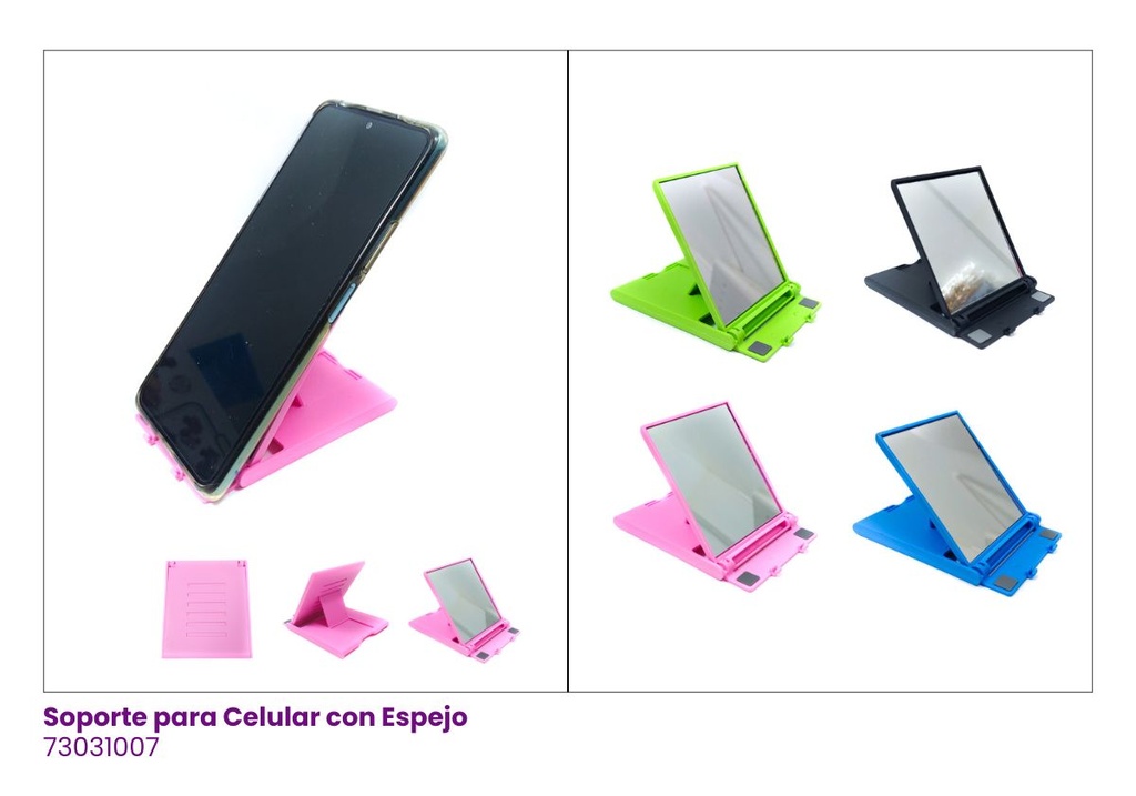 SOPORTES CELULAR CON ESPEJO