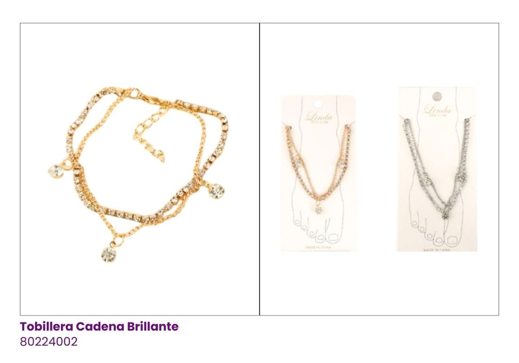 TOBILLERAS STRASS DIAMANTE