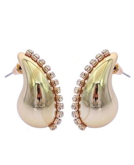 ZARCILLOS CHUNKY GOTAS CON STRASS