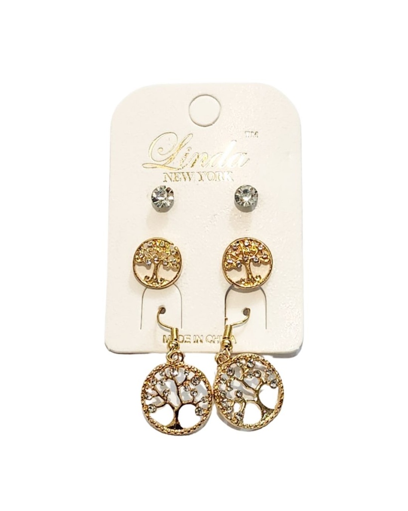 ZARCILLOS LARGOS ARBOL SET DE 3