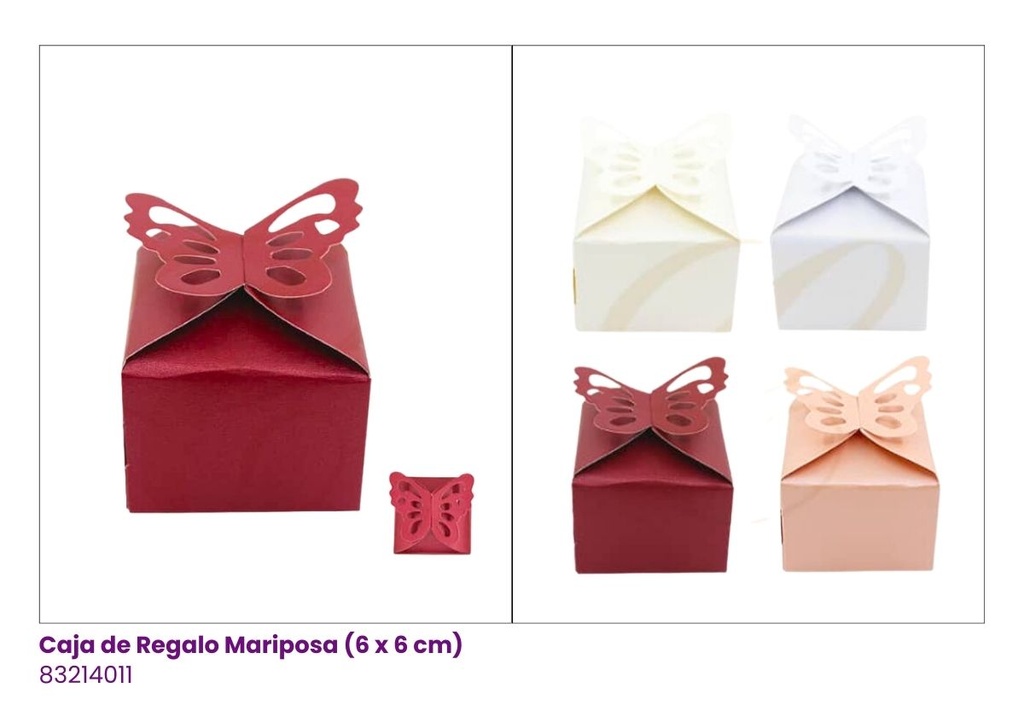 MINI CAJITA DE REGALO CON LAZO 