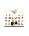ZARCILLOS TOPITOS SET DE 12 PARES