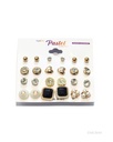 ZARCILLOS TOPITOS SET DE 12 PARES
