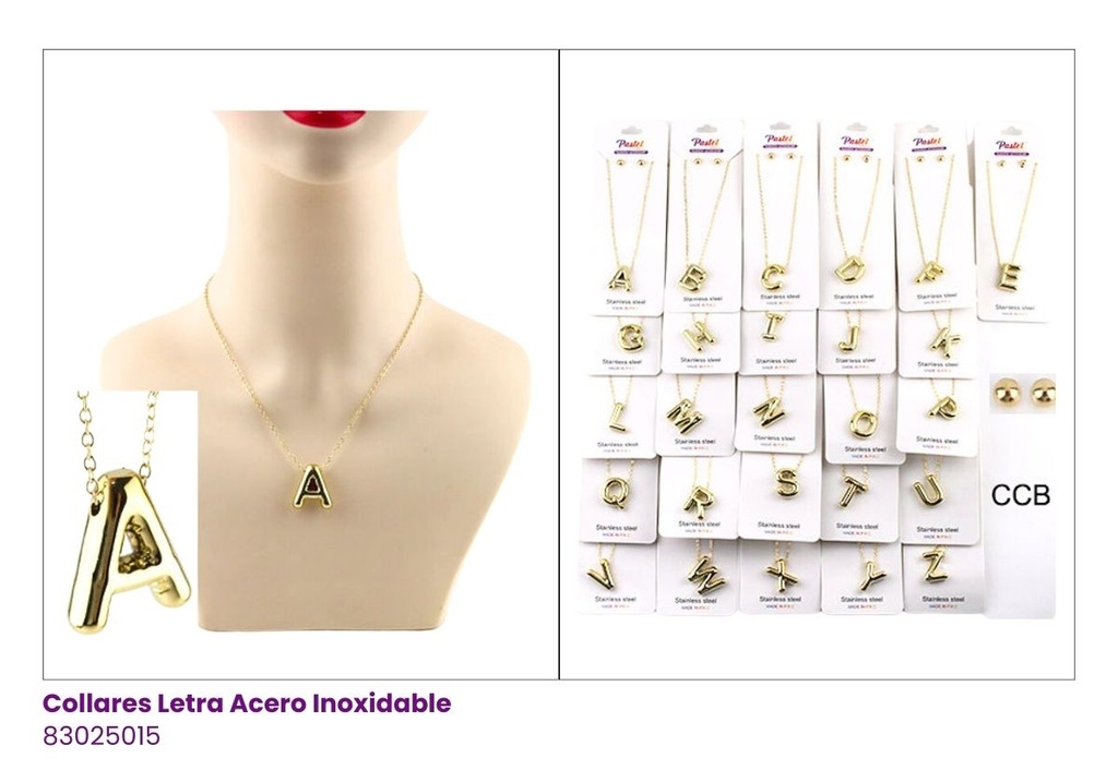 COLLARES INICIALES LETRAS