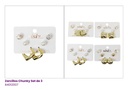 ZARCILLOS TOPITOS SET DE 3 PARES