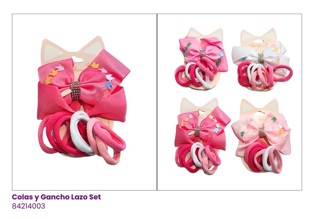 GANCHOS LAZO Y COLAS SET 
