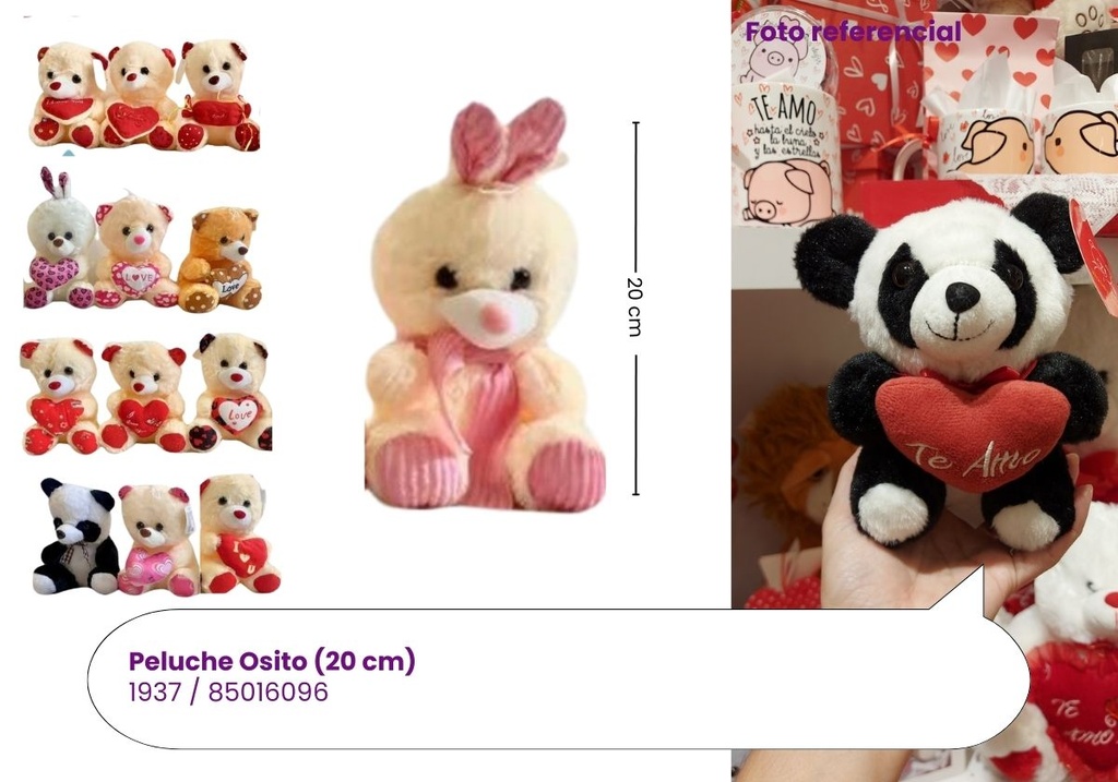 PELUCHES OSITO PEQUEÑO (20 CM)