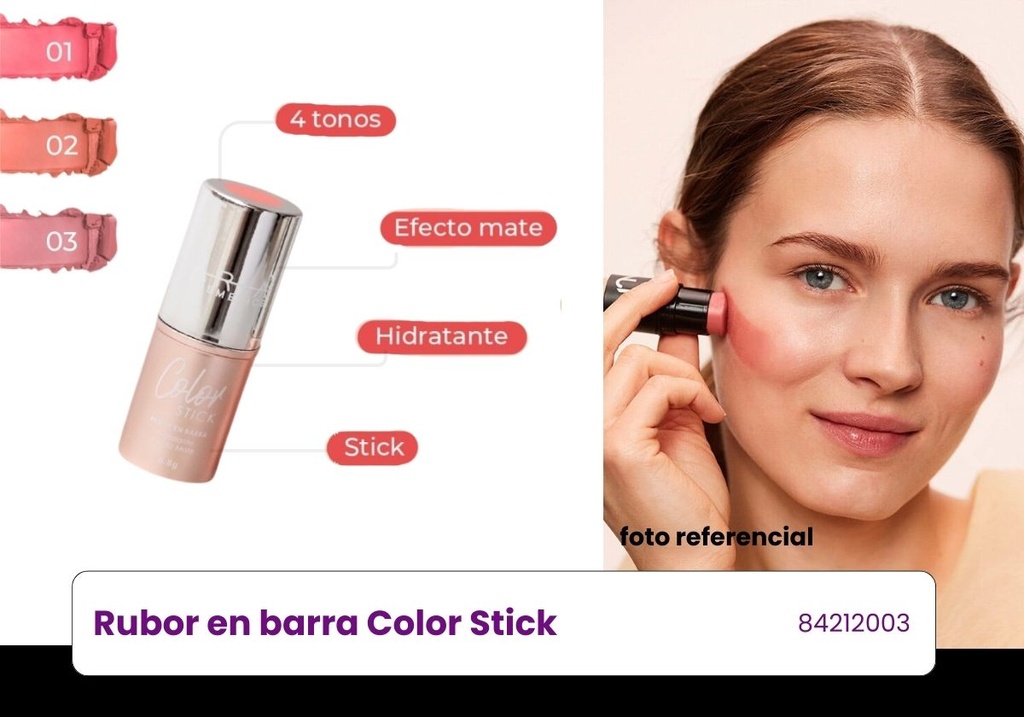 RUBOR EN BARRA ARIAS COLOR STICK ARIA