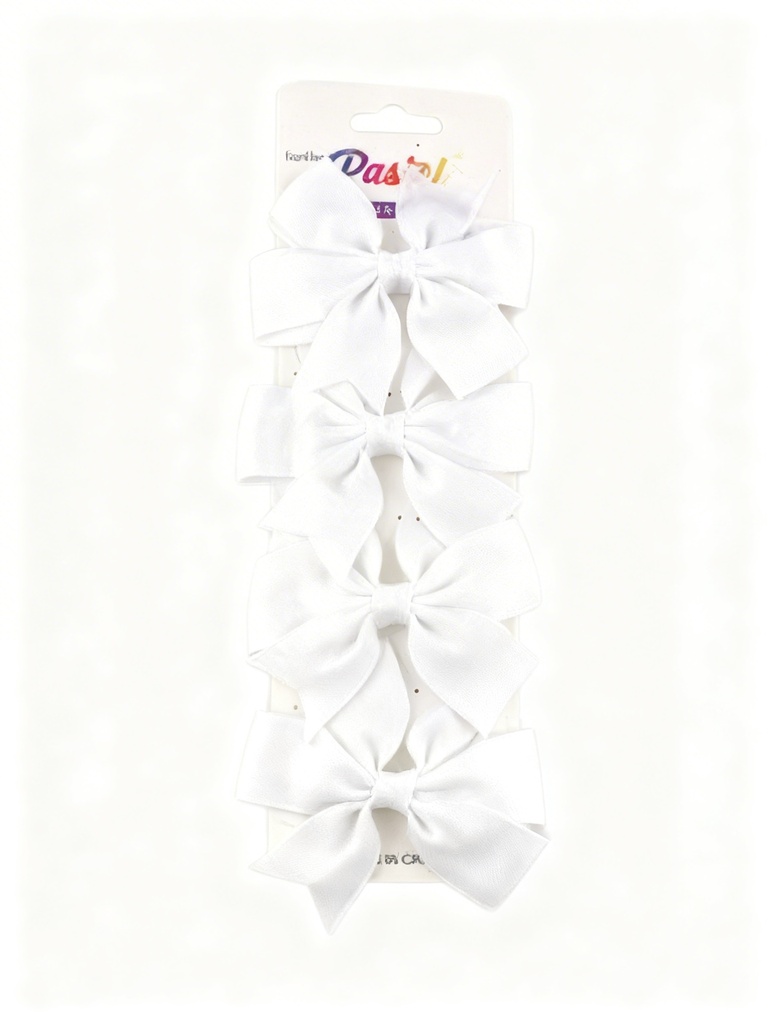 GANCHOS LAZOS BLANCOS SET DE 4