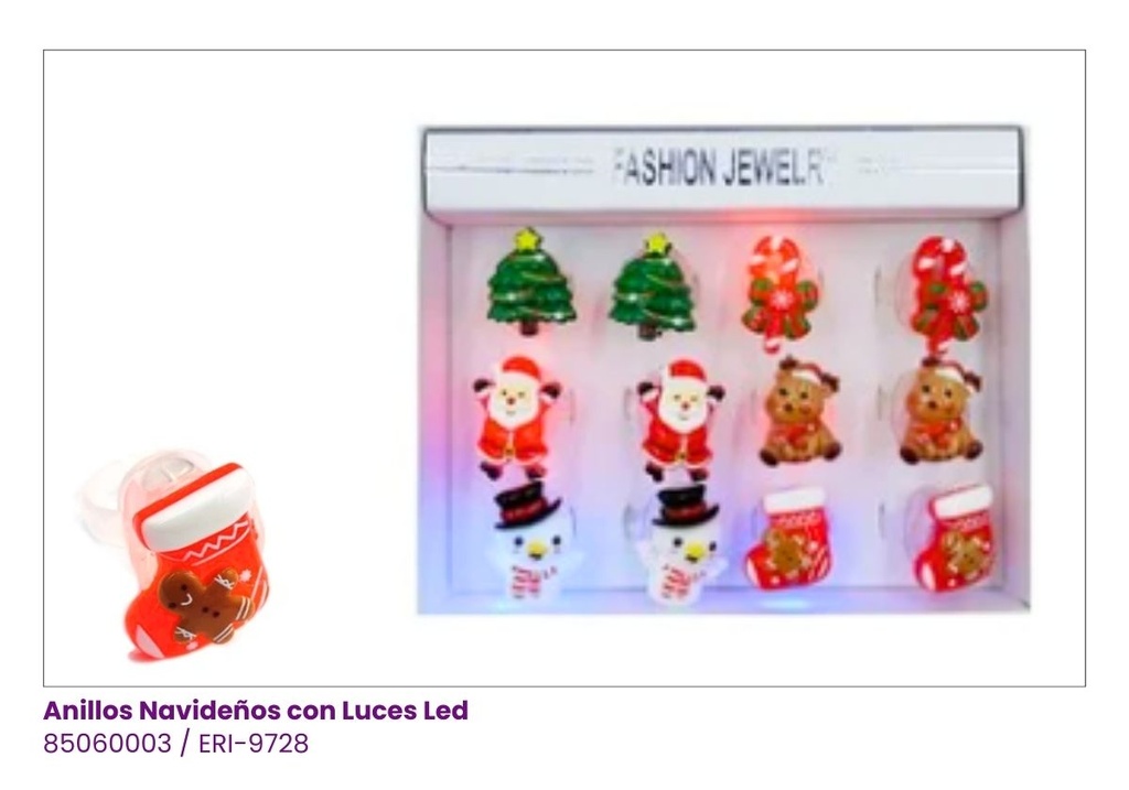 ANILLOS NAVIDEÑO LUZ