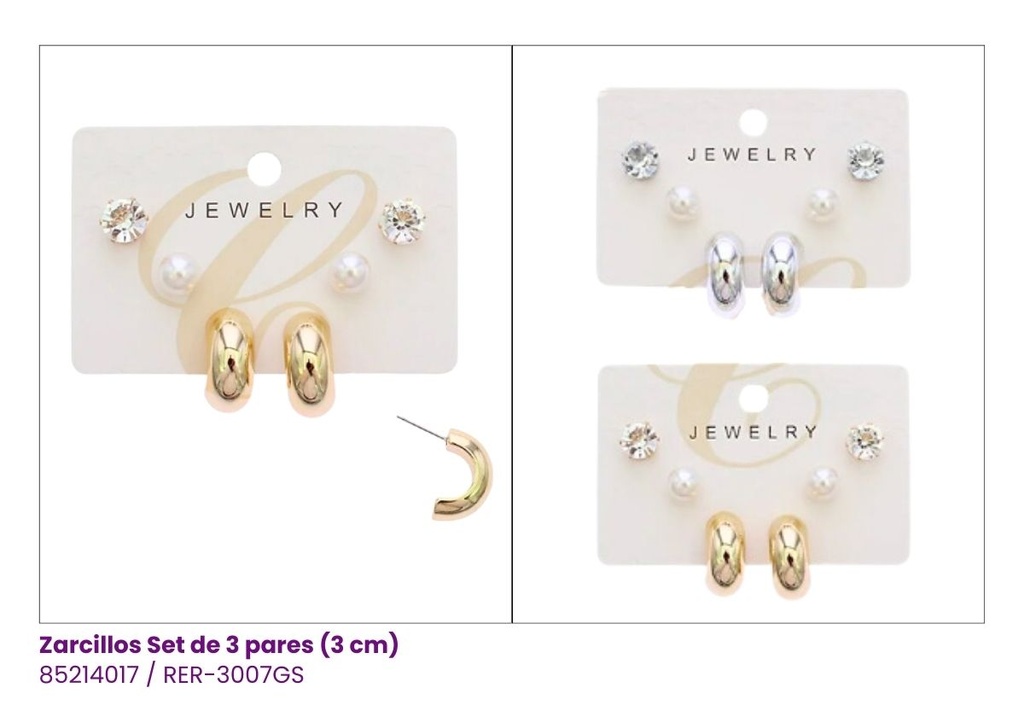 EAR CUFF Y ARGOLLAS SET 
