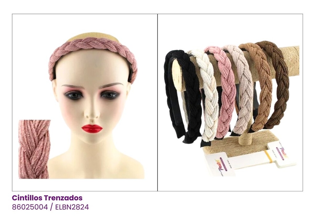 CINTILLOS TRENZADOS CAFÉ