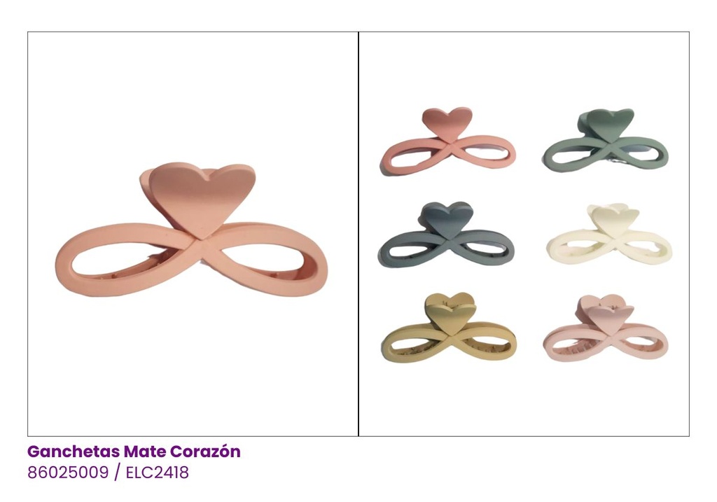 GANCHETAS MATE CORAZON