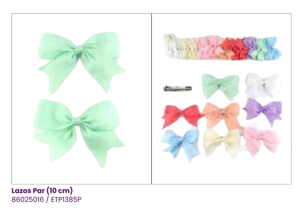 LAZOS PAR PASTEL